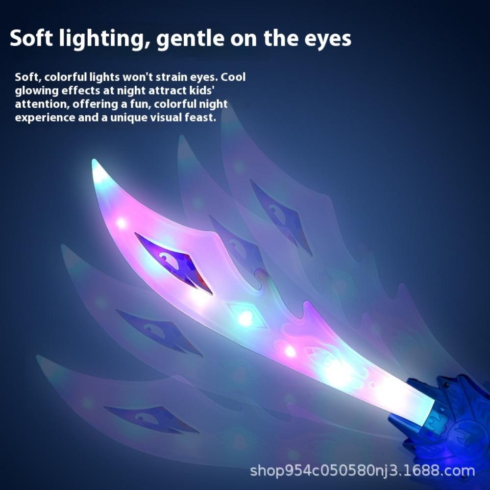 New Children's Luminous Lights Music Toy Knife Simulation Dragon Slayer Knife Sound Flashing Knife