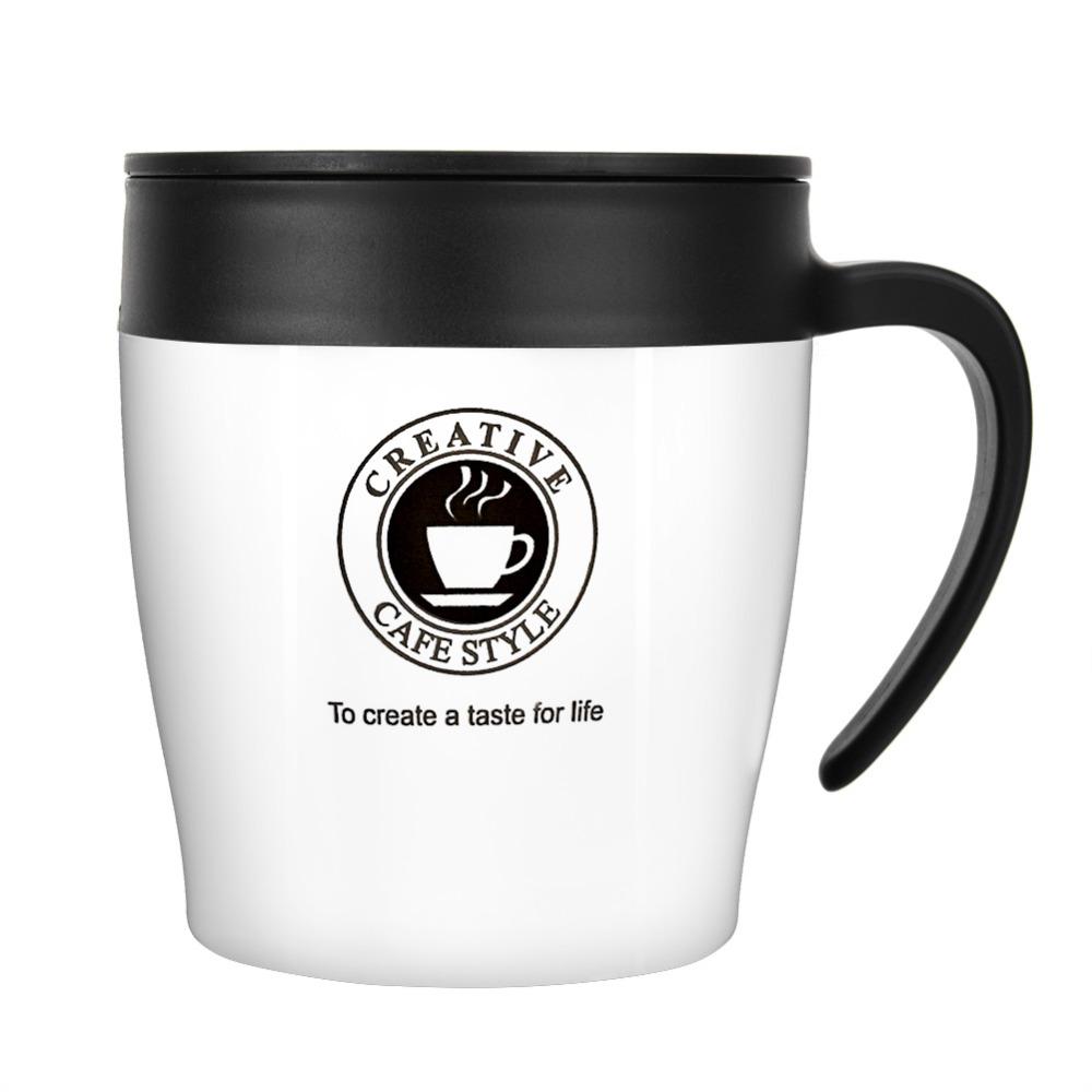 Stainless Steel Stainless Steel Insulated Coffee Mug Insulated With Spoon Insulated Coffee Mug With Lid 330ml Water Cup