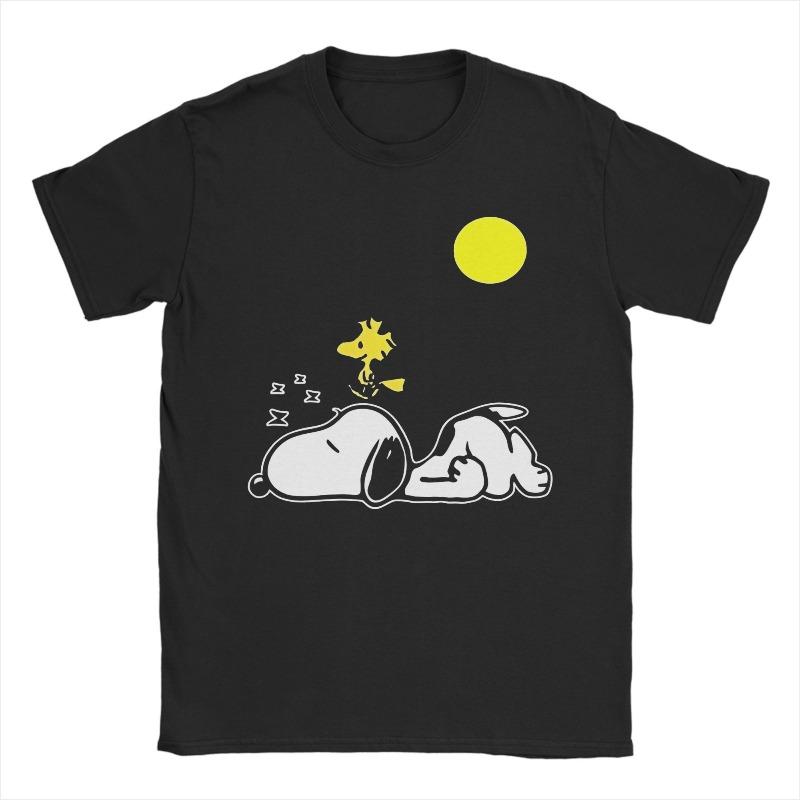 Unisexs Womens Cartoon Snoopy Peanuts TShirt Cotton Printed TShirt Top Casual Fashion Unisex Womens Y2K Harajuku TShirt