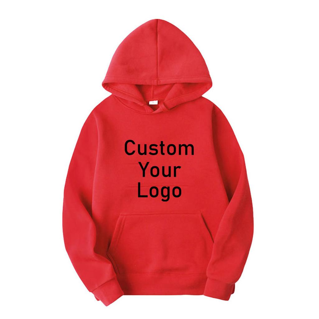 Warm Fleece Hoodies Customized Unisex Classic Hooded Sweatshirt