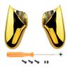 eXtremeRate Chrome Gold Replacement Side Handle Grips for Nintendo Switch Pro Controller