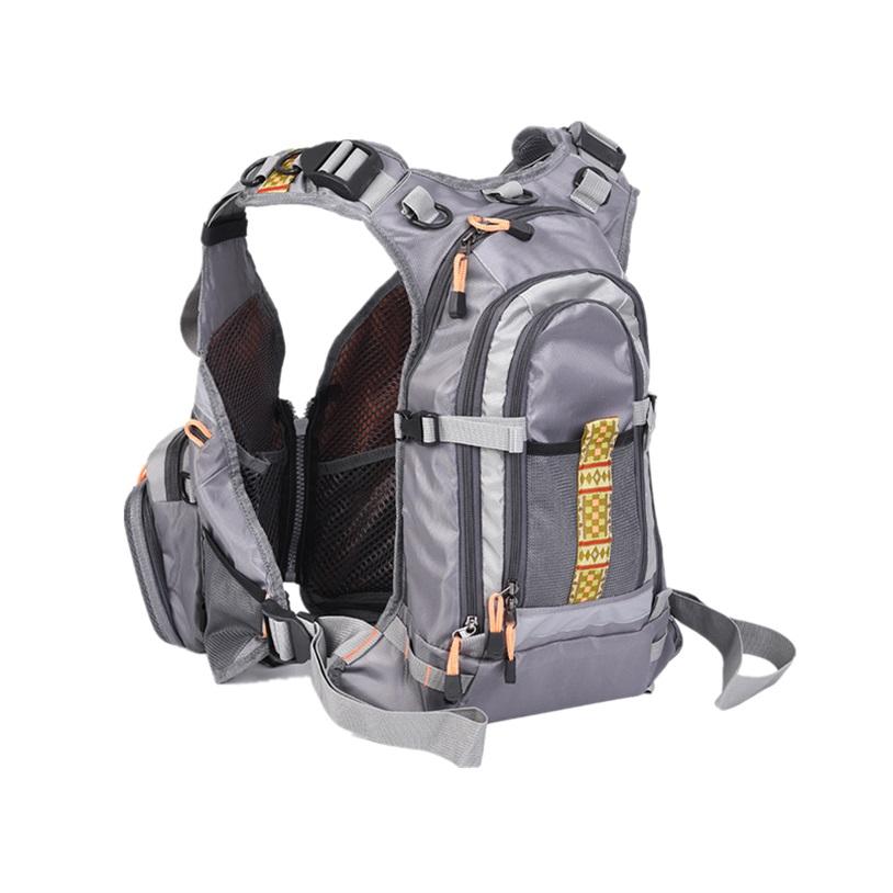D77 Many Pockets 3D Vest Factory Direct Sale Fly Fishing Vest With Backpack