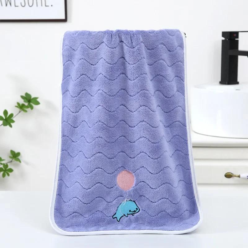 Baby Bath Towel Boys Girls Coral Velvet Cute Soft Absorbent Children Towels for Newborn Kids Washcloth Shower Face Towel 50*25cm