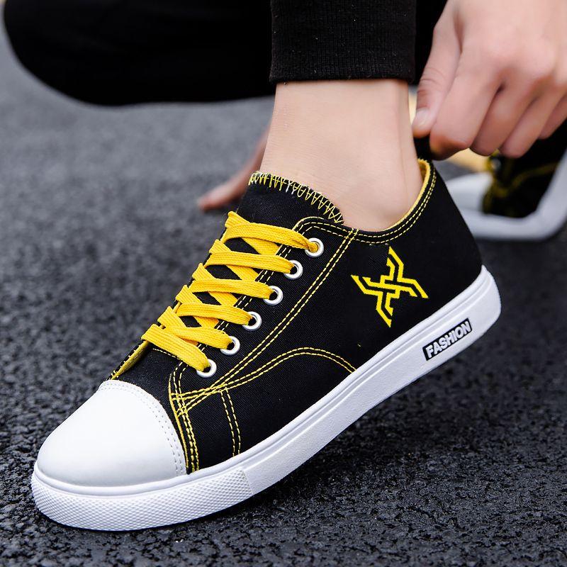 Male Shoe Breathable Canvas Chunky Lace-up Men's Casual Shoes Designer Luxury Fashion 2026 Low Price Without Leather Sneakers