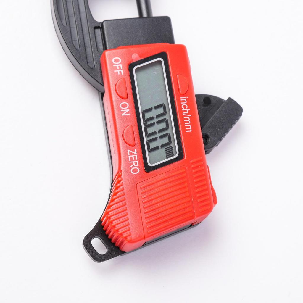 Digital Car Brake Pad Thickness Gauge - Electronic Plastic Measuring Ruler