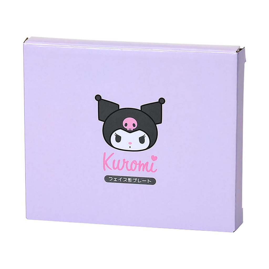 Sanrio Kuromi Face and Dryer 142492 Plate, Microwave, Dishwasher, Safe,