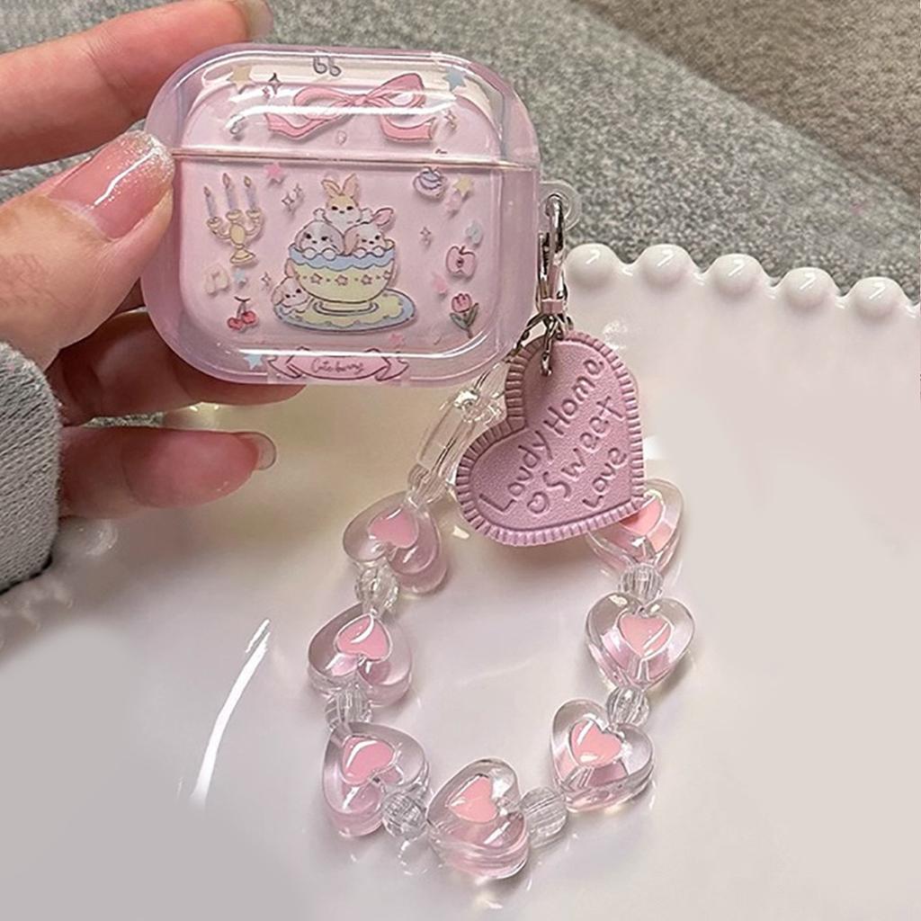Cartoon cute rabbit for AirPods 1 /1 generation Pro1 apple earphone case 1 generation photo frame three-dimensional soft female ins
