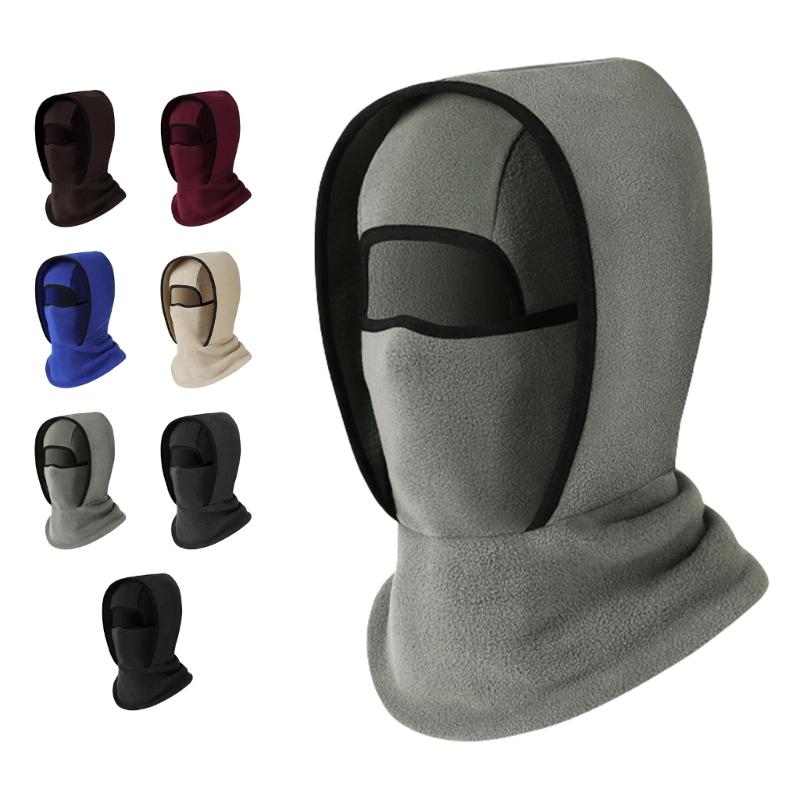 Winter Warm Headgear, Hat-Neck-Mask Integrated Outdoor Windproof Face Cover for Cycling & Ski Sports