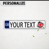 Custom Text Retro UK Metal Plaque Novelty Wall Art
