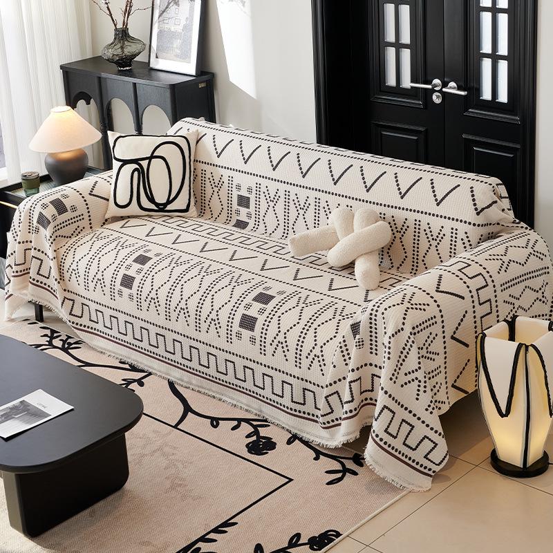 

Скандинавский минималистичный чехол для дивана с защитой от царапин - Цельный универсальный чехол-подушка на все сезоны 90x180 cm