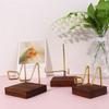 Walnut Base Ores Agate Rocks Home Decoraition Wood Support Base Display Holder Mineral Stand Rack