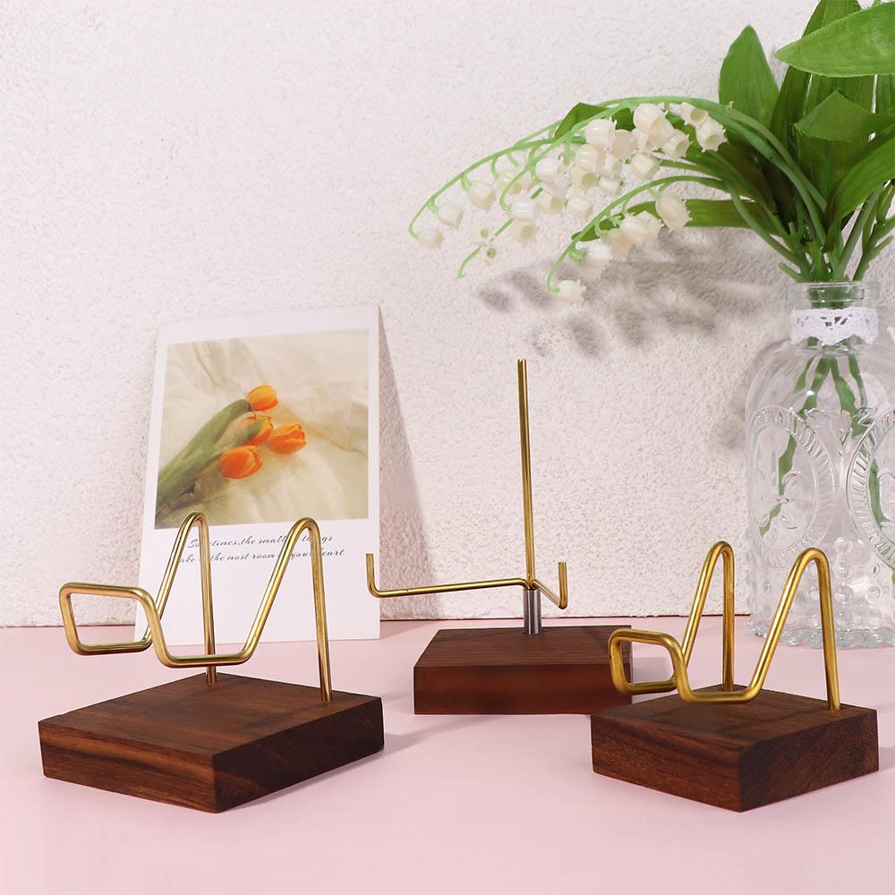 Walnut Base Ores Agate Rocks Home Decoraition Wood Support Base Display Holder Mineral Stand Rack