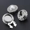 Gifts Round Rhinestone Cufflinks Rhinestone DIY Button Cover Beads Sewing Accessories Shirt Button Clip Formal Attire