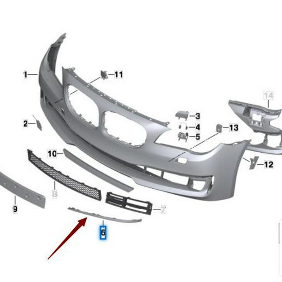 BMW 730 F01/F02 Trim Bright Strip (51117295271, 51117295272)