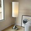 Modern Cream Style Fabric Shade Led Floor Lamp Bedroom Living Room Bedside Lamp Home Decor Sofa Corner Standing Light
