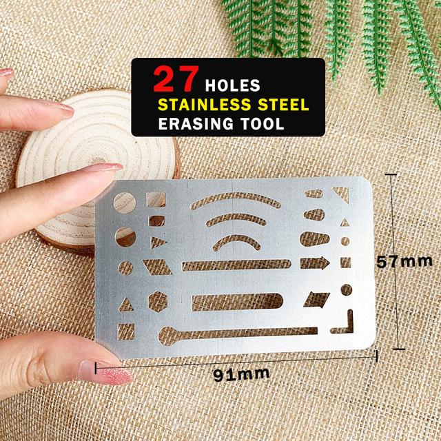 Jinsihou Durable Green Round Oval Geometry Template Ruler for Architectural Drawing and Furniture Design Resin Measuring Ruler
