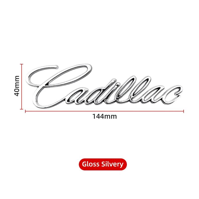 Car Rear Trunk Letter Sticker Fender Side Metal Badge Emblem For Cadillac Deville ATS BLS CT4 CT5 CTS ESCALADE STS XLR XT6 XTS