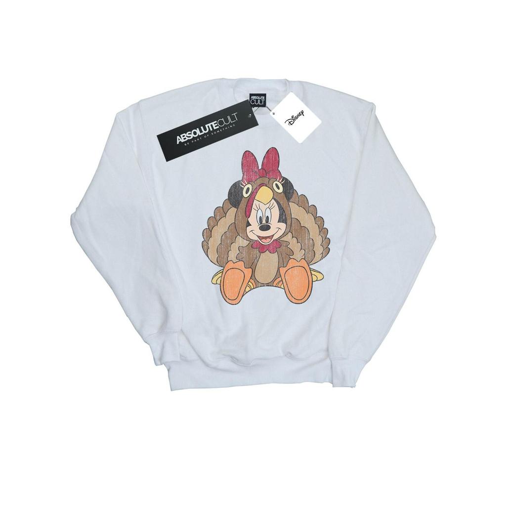 Disney Womens/Ladies Minnie Mouse Thanksgiving Turkey Costume Sweatshirt