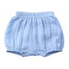 Children's Summer Cotton Linen Shorts - Infant To Mid-Size, Unisex Solid Color