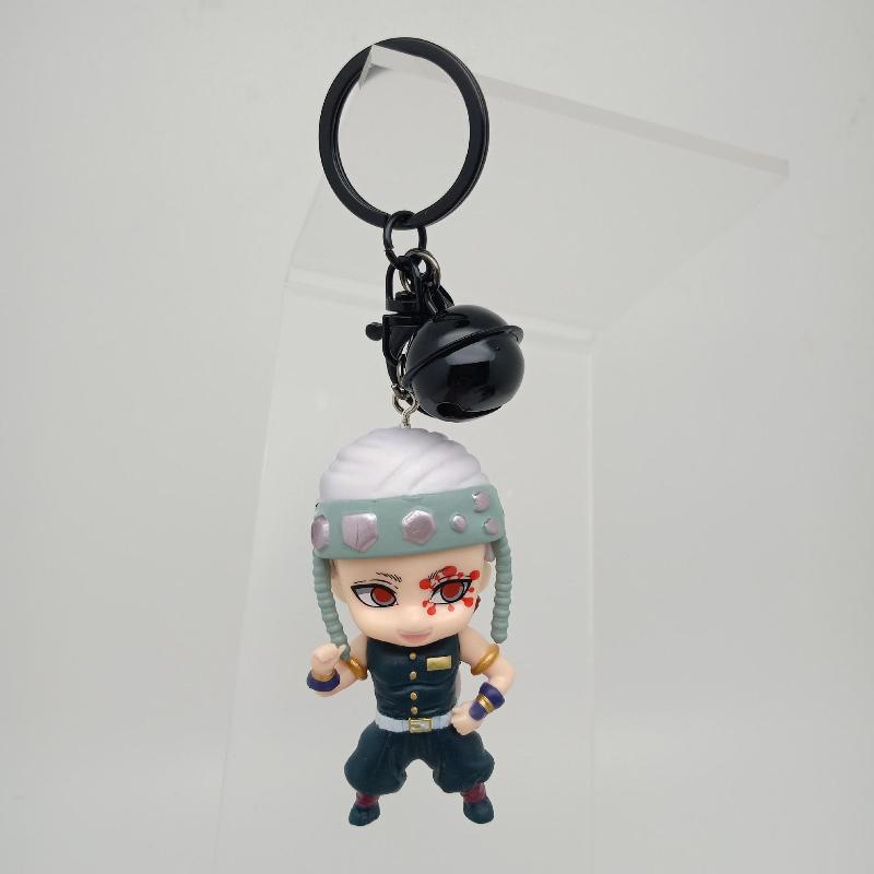 Demon Slayer PVC Keychain Anime Figure Charm Cosplay Accessory Gift for Fans