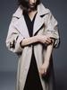 Umarmung Convertible Collar Oversized Trench Coat_Travertine