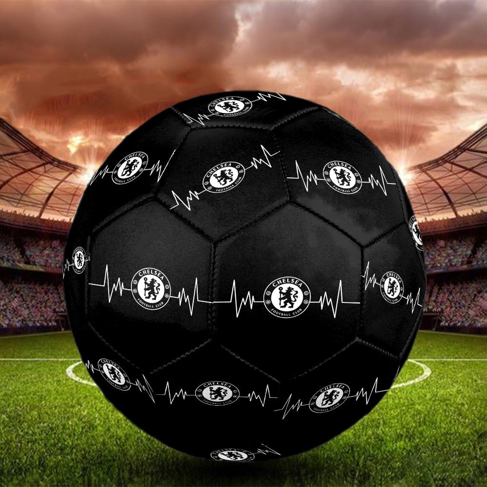 football club F.C Print Size 5 Soccer Ball, Standard Match Football for Sports Game and Team Practice, Ideal Gift for Soccer Fans