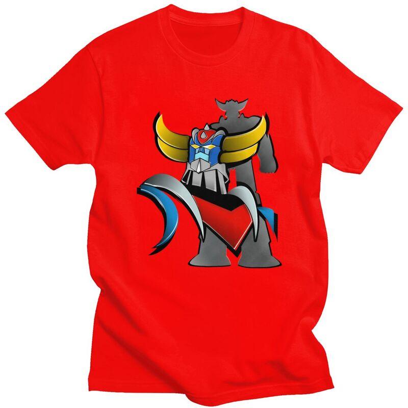 Custom Cool Vintage UFO Robot Goldorak Grendizer T Shirt Men 100 Cotton Tshirt Casual Tee Tops Streetwear Tshirts