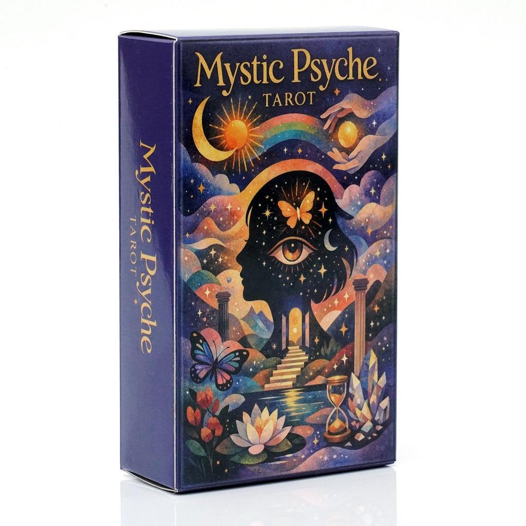 10.3*6cm Mystic Psyche Tarot Deck – 78-Card Set for Intuitive Wisdom, Spiritual Growth, and Archetypal Exploration