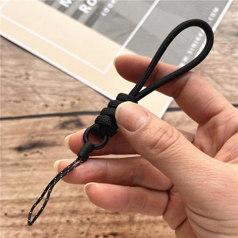 Key Chain Handmade Cellular Pendant Nylon Keychain Lanyard Small Finger Strap Anti-lost Rope Hang Mobile Phone Accessories