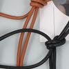 Knotted Adjustable Waist Belt Bag Women PU Leather Envelope Purse Fanny Pack Belt Practical Fashion Waist Accessory