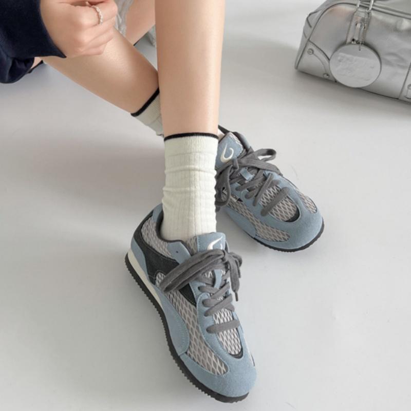 Fashion Female New Sports Shoes 2025 Fashion All Match Mesh Casual Training Women Shoes Concise Soft Low Heels Ladies Sneakers flats