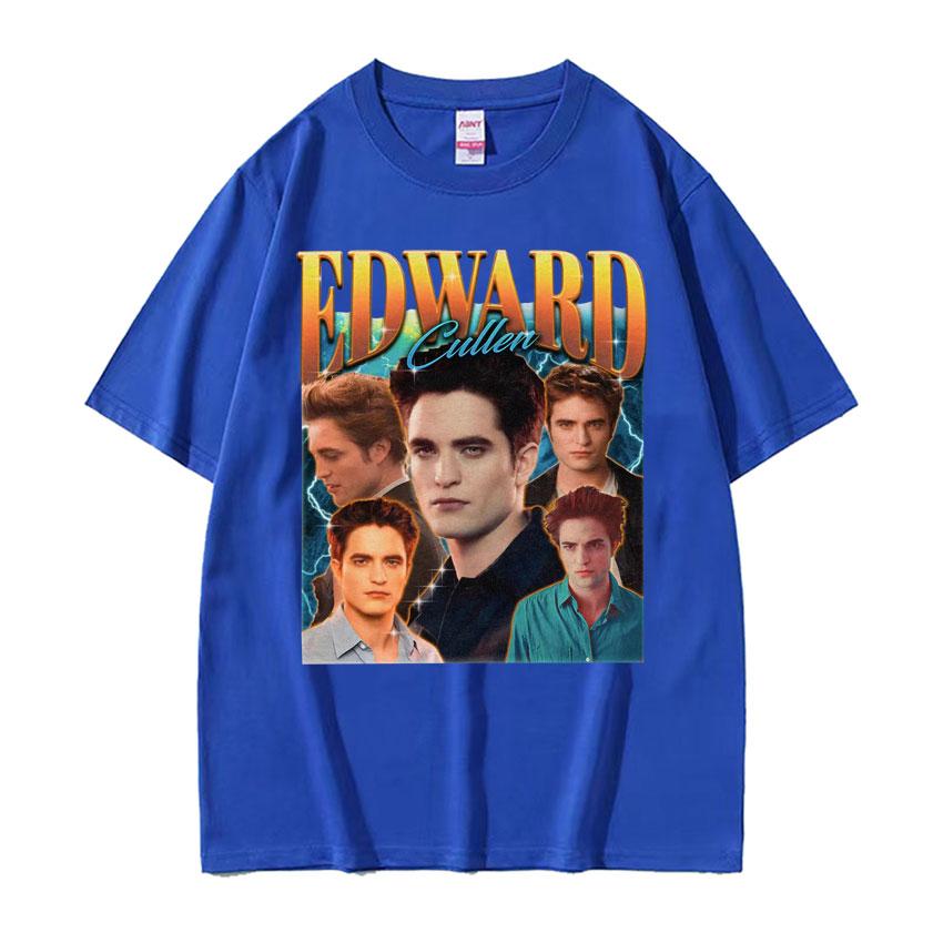 Edward Cullen Retro 90s Graphic T Shirt Twilight Movie Classic Short Sleeve T Shirts Unisex Women Fashion Gothic Streetwear Tshirt