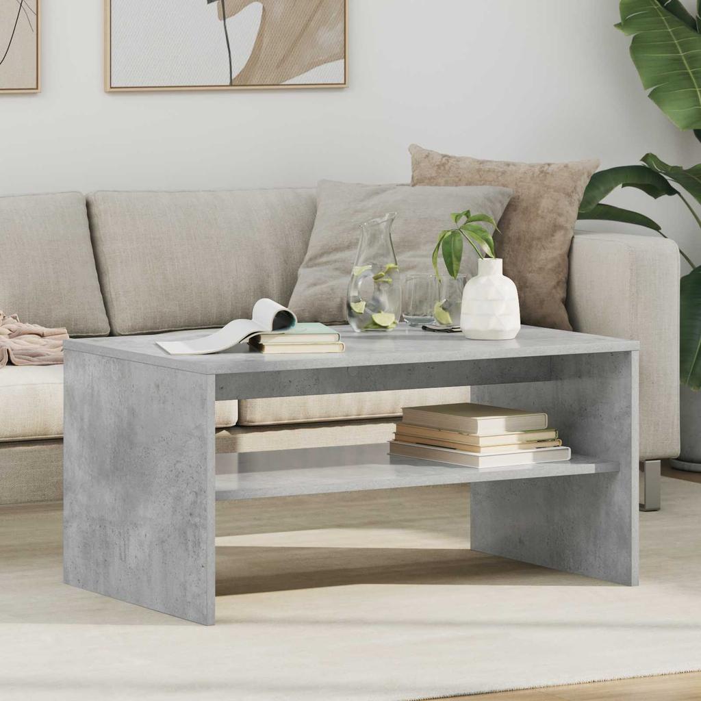 Concrete Grey Coffee Table 80 x 50 x 40 cm Particleboard