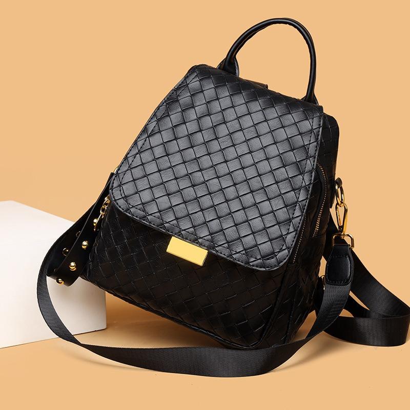 Retro Fashion Casual Woven Single Shoulder Backpack