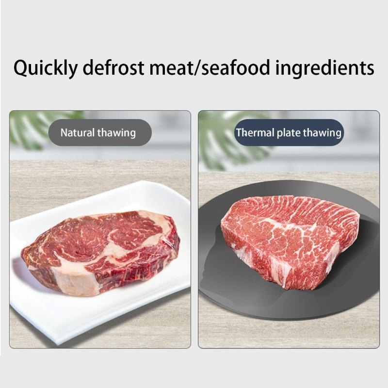 Round Aluminum Heat Conduction Plate Quick Defrosting Tray for Gas Stove Folding Design 6mm Thickness Ideal for Cooking