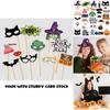 Halloween Photo Booth Props 30pcs Paper Party Decor For Themed Events