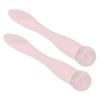 2pcs Eye Cream Applicator Stick Double Headed Silicone Jadestone Wrinkles Remove Eye Massage Tool Pink
