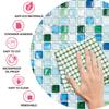 MORCART Tile Waterproof and for and DIY Furniture and Item Tile Wallpaper 3D Remake Sheets 10 Mosaic Lake Stickers, Heat-Resistant, Kitchens,