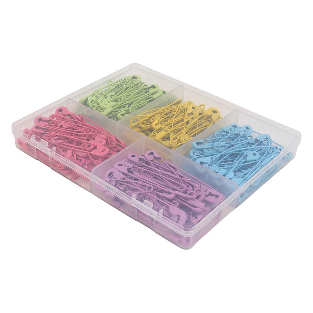 Safety Pins Steel Wire Safe Sturdy Colorful Combination Tag Pin for DIY Jewelry Making Light Green Yellow Light Blue