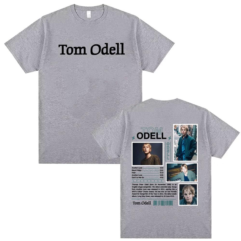 2025 Summer Singer Tom Odell Music Album Flat Tshirt Mens Retro Hiphop Tshirt Super Round Neck Cotton Shortsleeved Tshirt