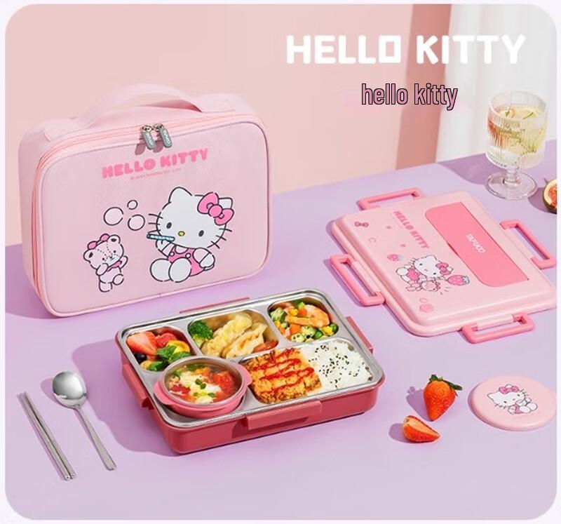 TAFUCO Sanrio Hello Kitty 316L Stainless Steel Kids Bento Box