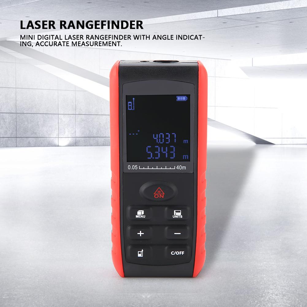 KXL E Digital Handheld Laser Distance Meter Range Finder Measure Diastimeter (E40)