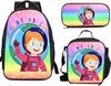 Backpack 17-Inch Student Schoolbag Set 3D Digital Printing Schoolbag To Make