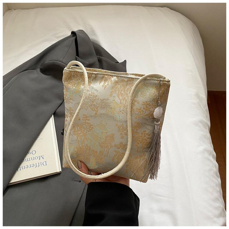 Summer new fashion national tide temperament simple casual shoulder bag women's large-capacity commuter tote bag