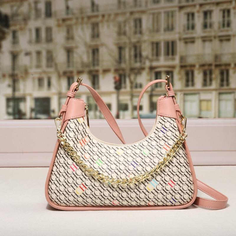 

New trendy fashion printed pattern shoulder bag women s casual simple versatile handbag 28cm long, 7cm wide, 21cm high