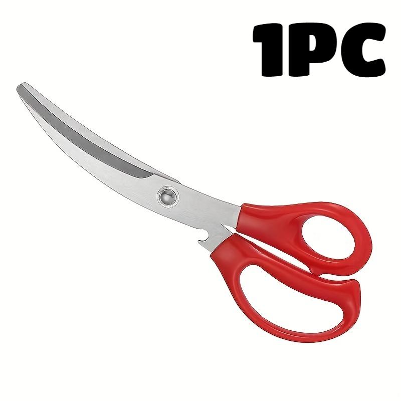 2pcs Kitchen Scissors Stainless Steel Barbecue Scissors Food Vegetable Meat Scissor for BBQ Camping Cutting Chicken Fish