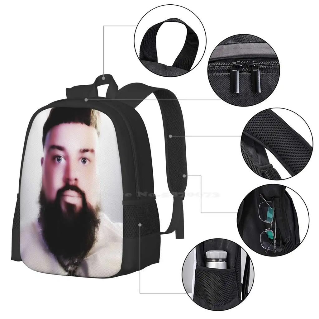 Joeyy Airbrush Squareprint Hot Sale Schoolbag Backpack Fashion Bags Joeyy 1Man 1Team Jxxyy