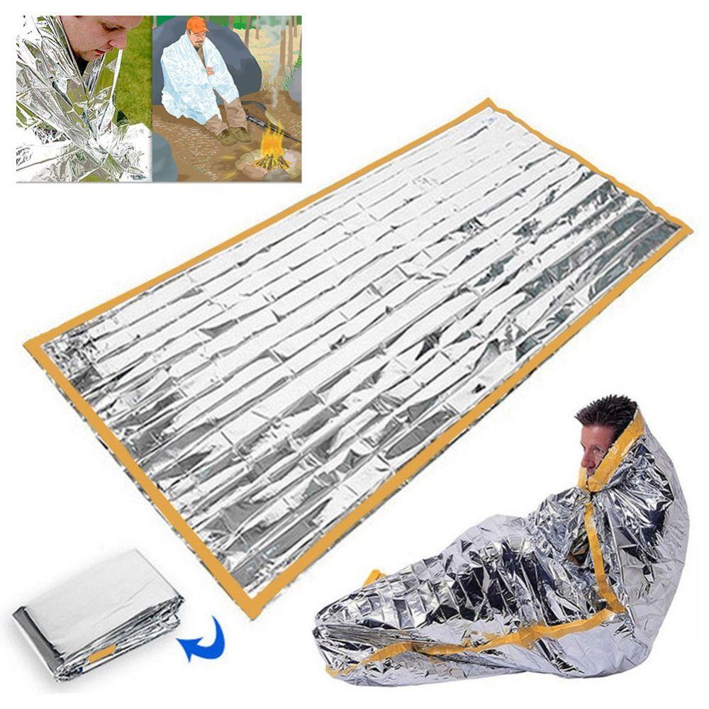 Waterproof Camouflage Survival Sleeping Bag Portable Camping Hiking Blanket Outdoor Tool
