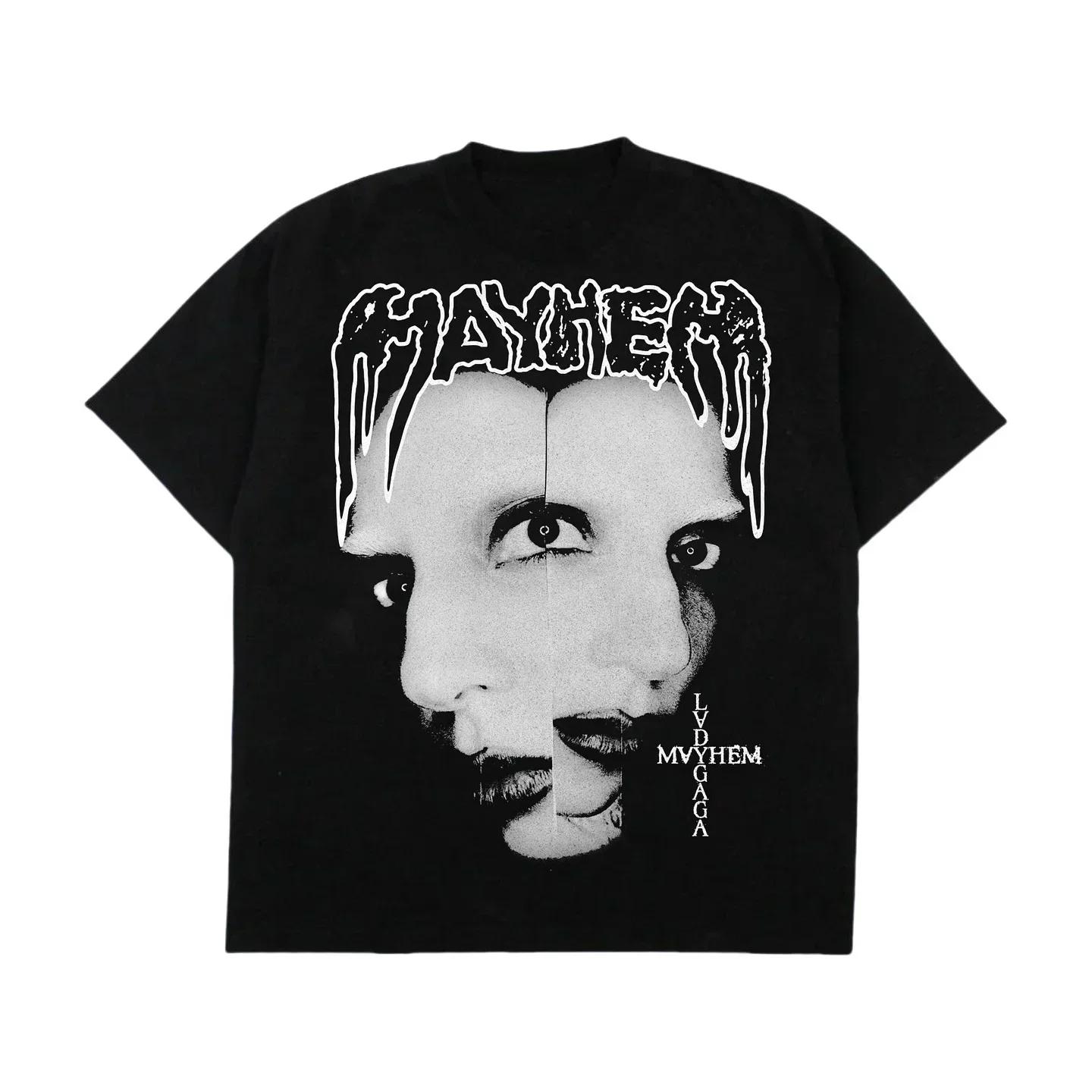 2026 Lady Gaga TShirt Women  Tees Retro Lady Gaga Short Sleeve Brand Tshirt Unisex Summer Y2k Tops Mens Clothing S
