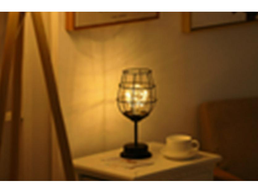 Nordic Wrought Iron Wine Glass Lamp - Indoor Decorative Copper Wire Christmas Light